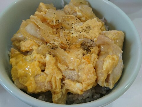 オイルフリー！ヘルシー親子丼